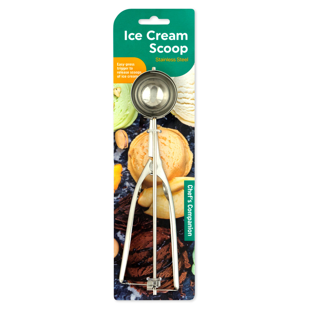 Ice Cream Scoop w Trigger Stainless Steel 4.5cm Dia