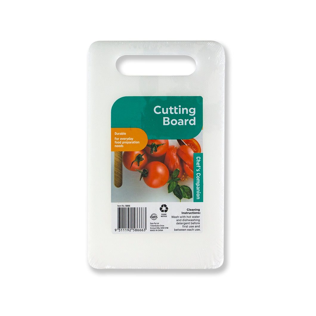 Cutting Board Plastic White 25x15x0.5cm