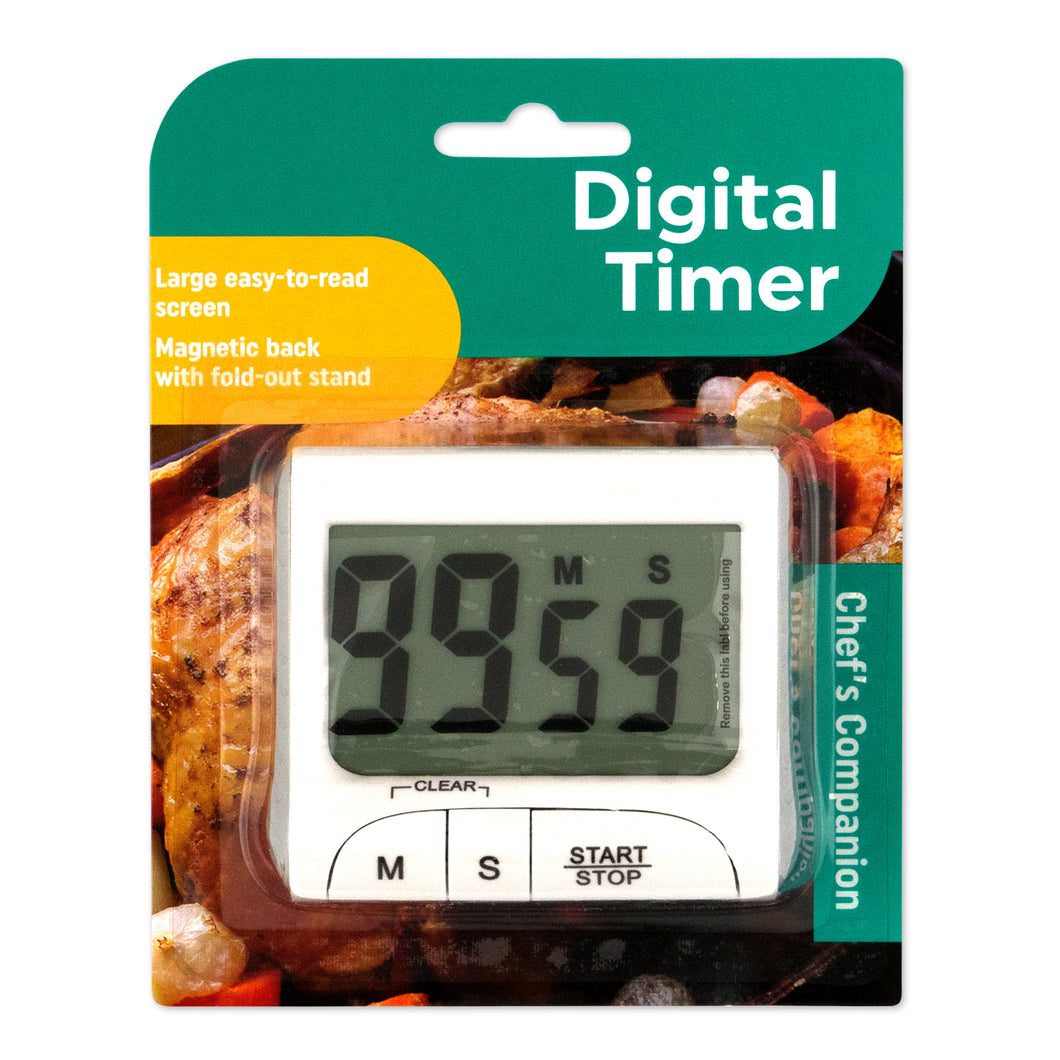 Kitchen Digital Timer Large Display w Magnet and Stand