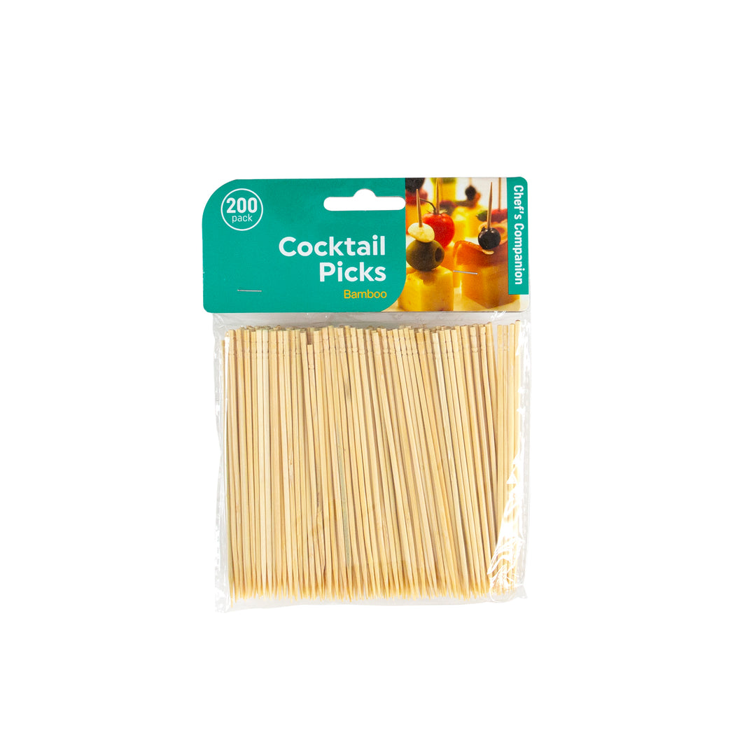 Cocktail Picks Bamboo 10cmx2mm Pk200