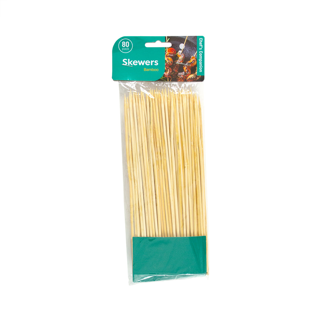 Skewer BBQ Bamboo 20cmx3mm Pk80