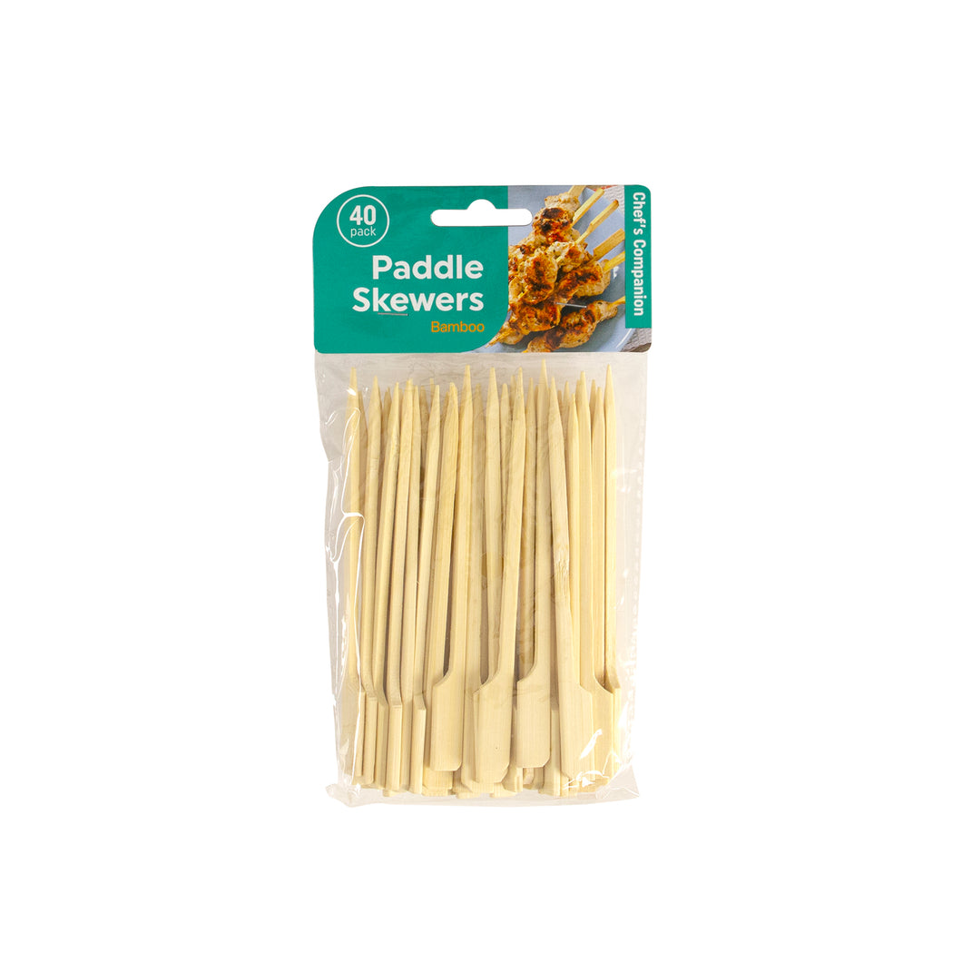 Skewer Paddle Bamboo 12cmx3mm Pk40