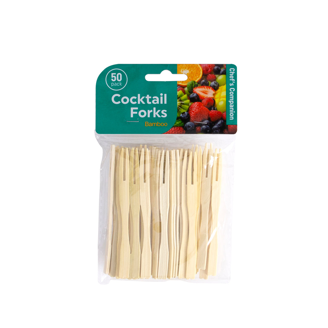 Skewer Fork Bamboo 9cmx3mm Pk50
