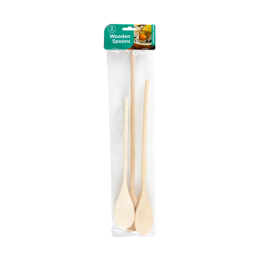 Spoon Wooden Set of 3 25cm 30cm 35cm