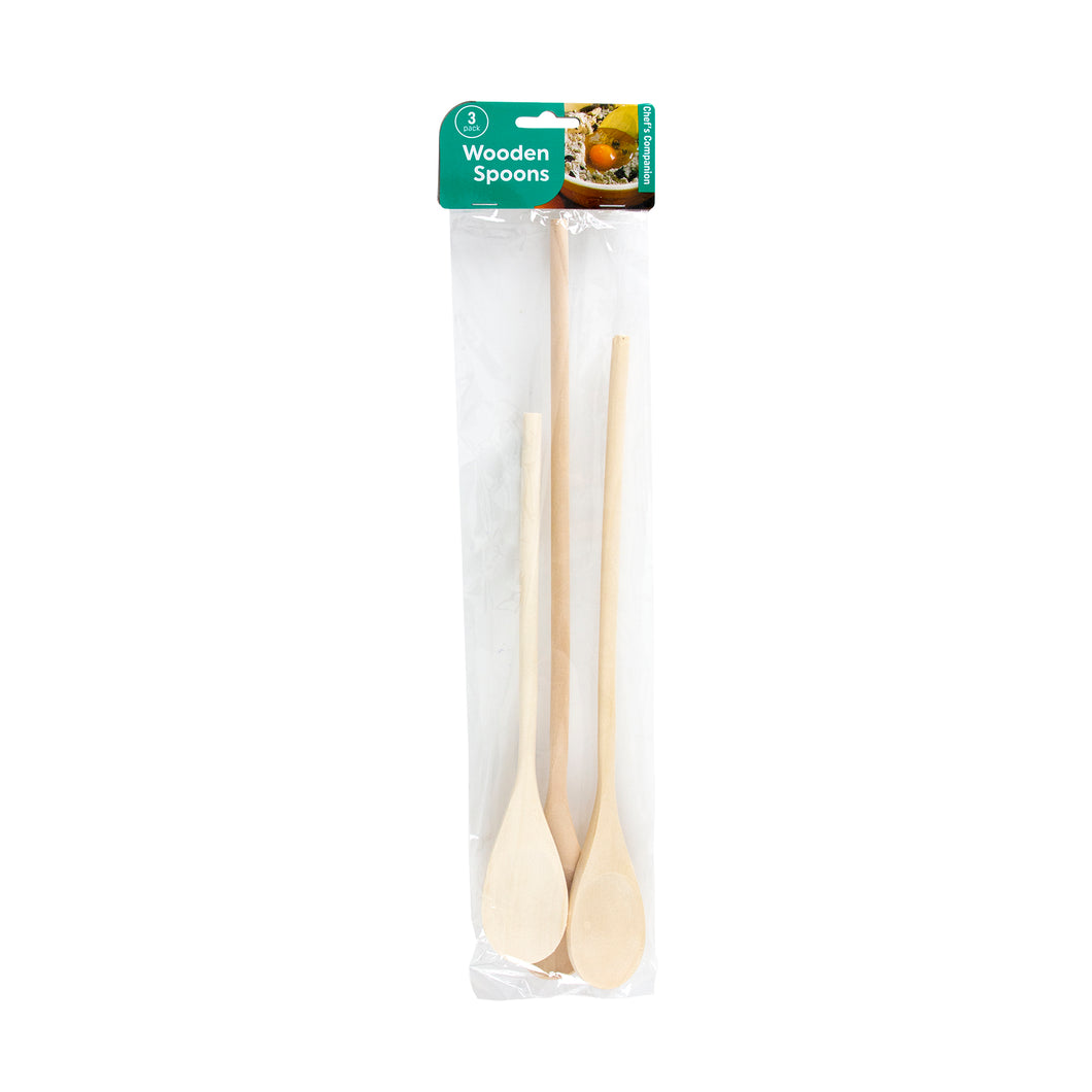 Spoon Wooden Set of 3 25cm 30cm 35cm