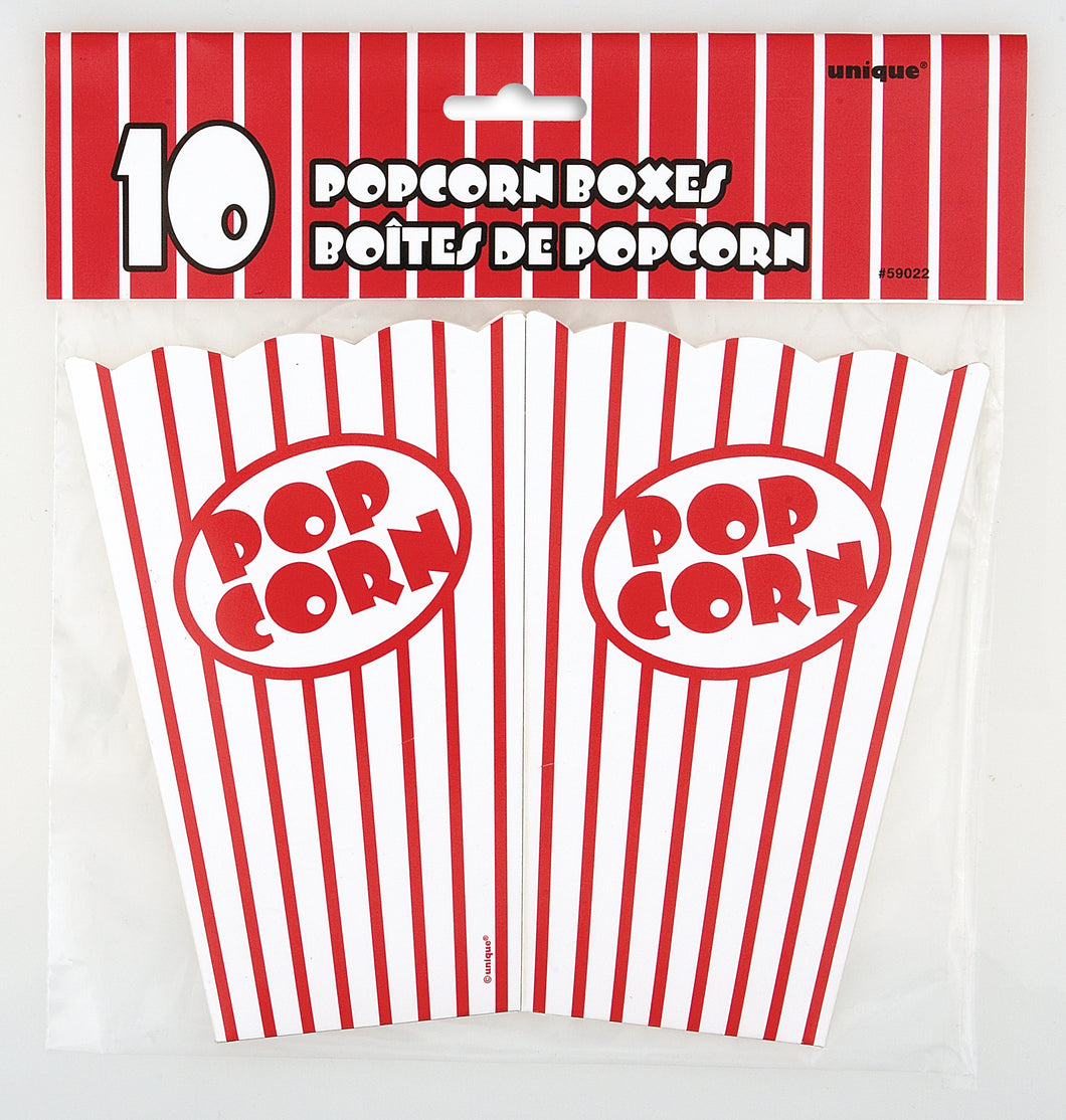 10 POPCORN BOXES