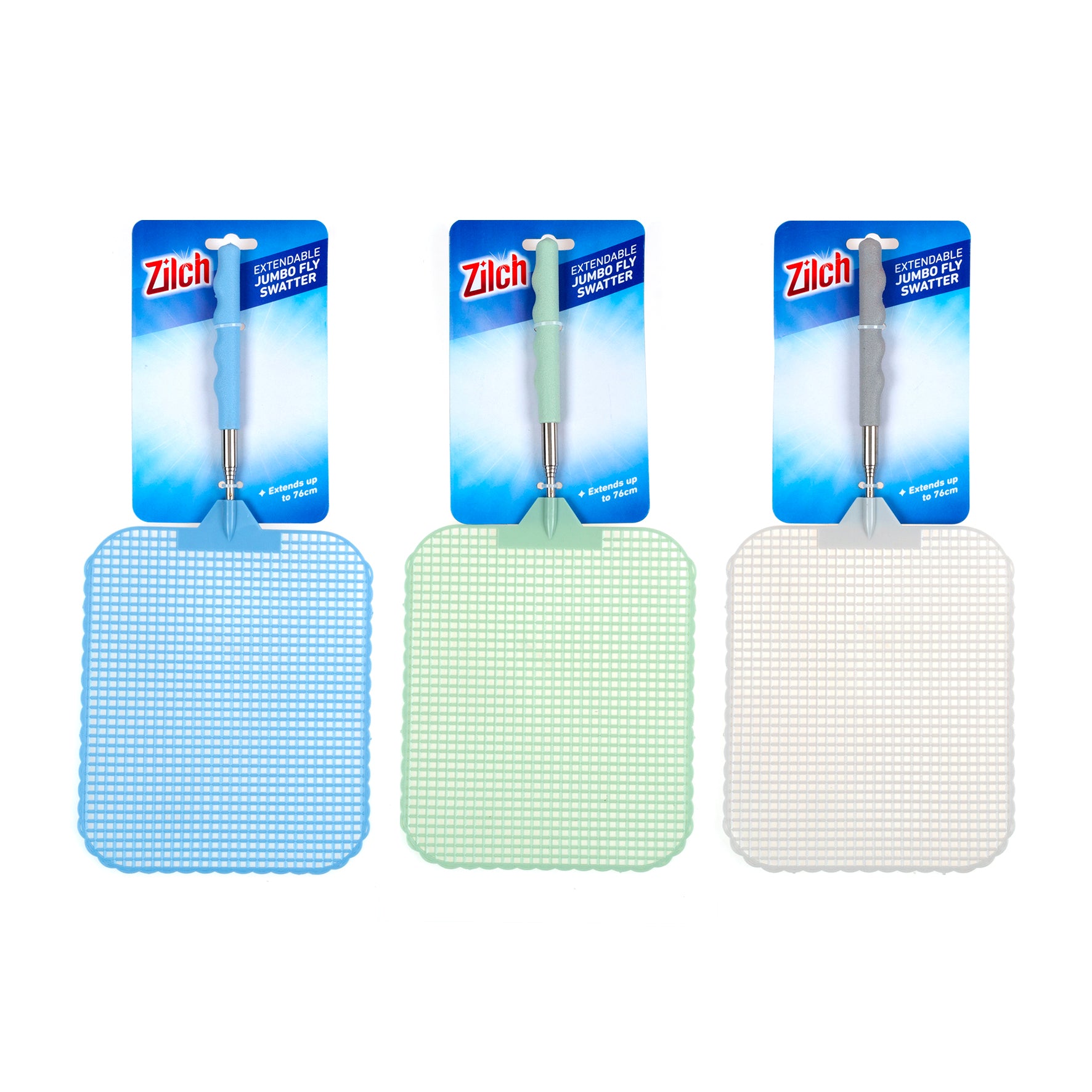 Fly Swatter Extendable Jumbo 76cm 3 Asstd Cols Hot Dollar Newtown