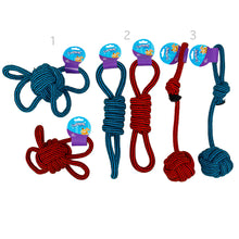 Load image into Gallery viewer, Dog Toy Rope Jumbo 3 Asstd Styles 48cm 41cm 31cm Long
