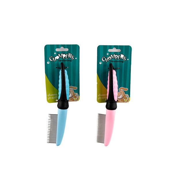 Pet Comb Soft Handle Style 2 Asstd Colours