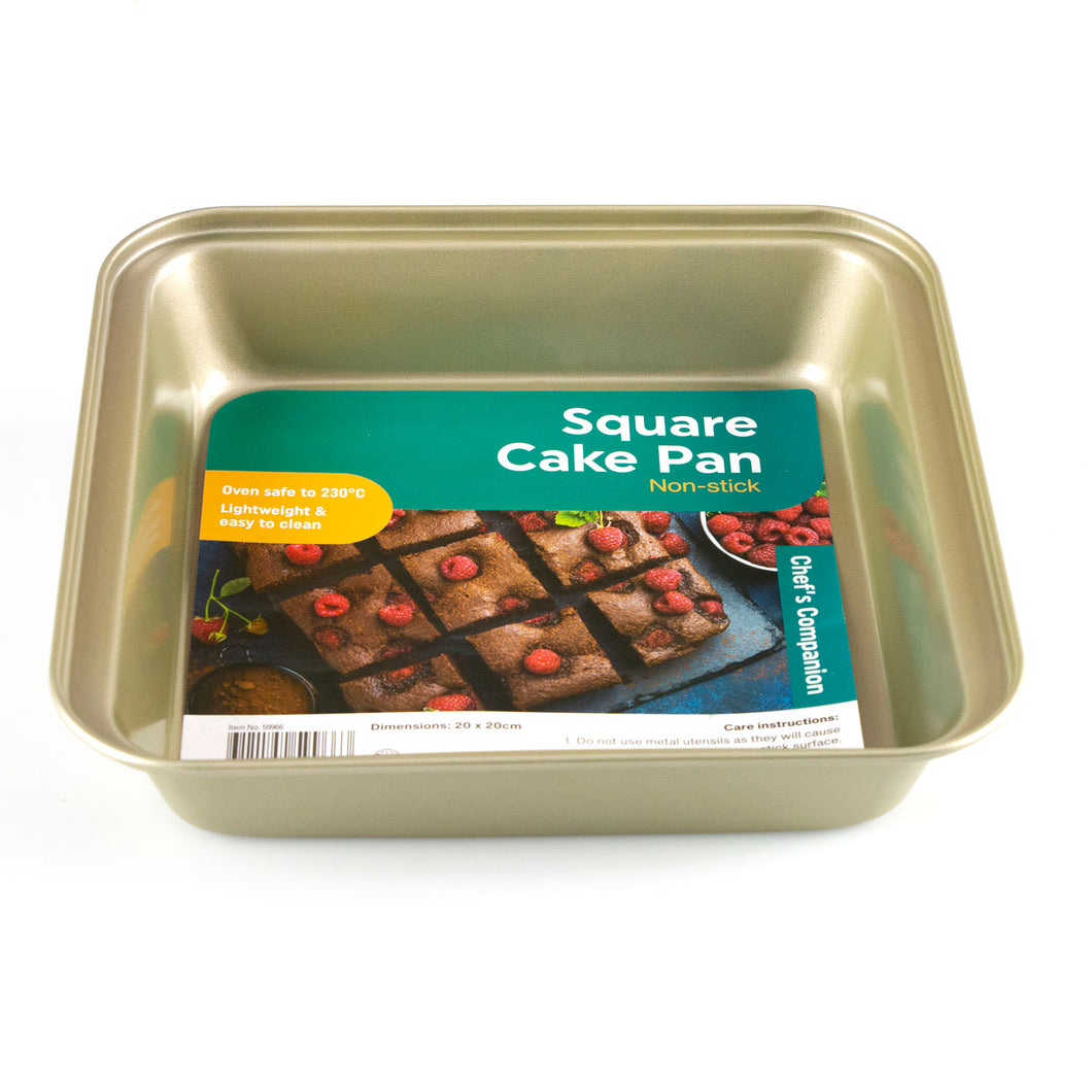Baking Pan Square Non-stick Champagne Col 23x22x5cm