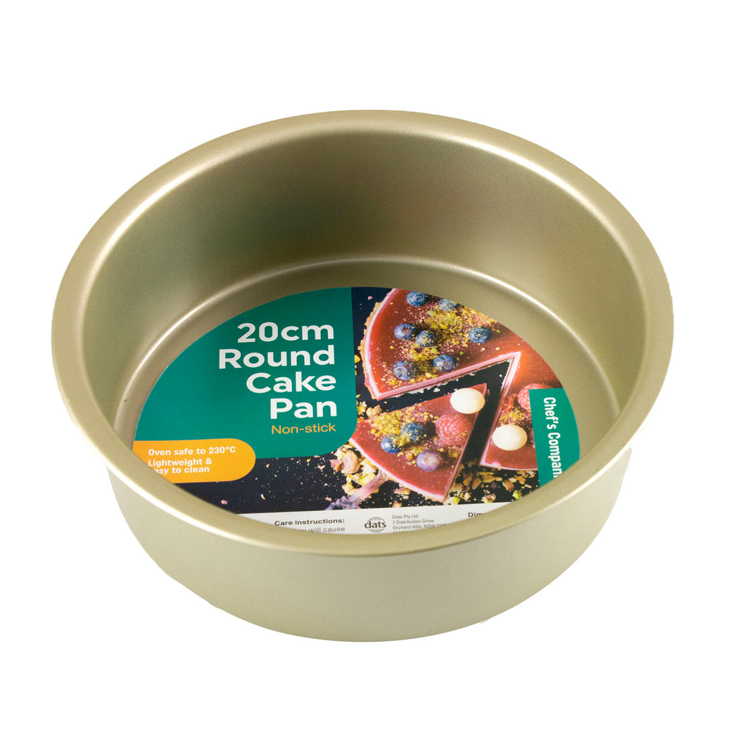 Cake Pan Round Non-stick Champagne Col 22.5x7.4cm