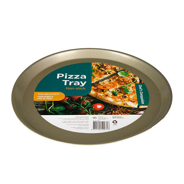 Pizza Tray Non-stick Champagne Col 32.8cm Dia