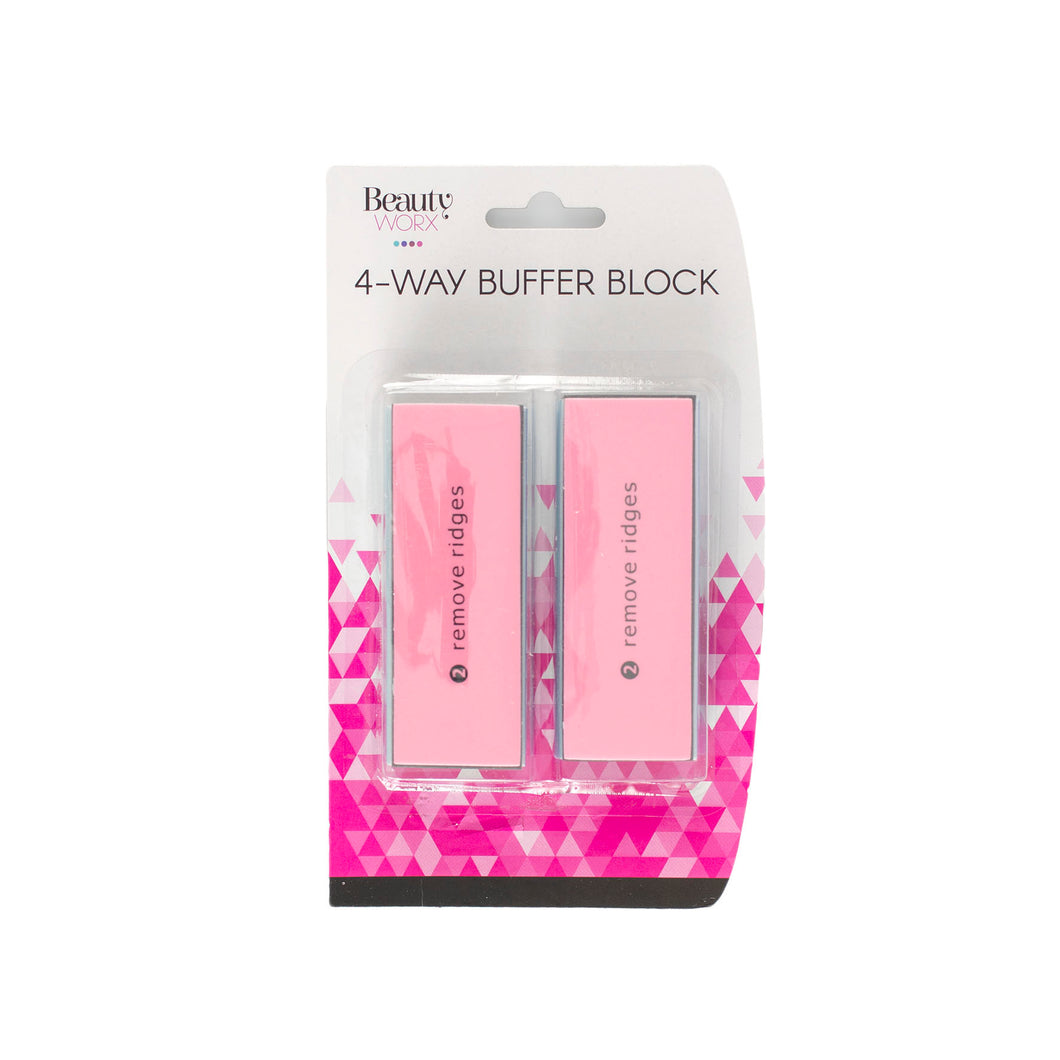 Nail Buffer Block 4 Way Pk2