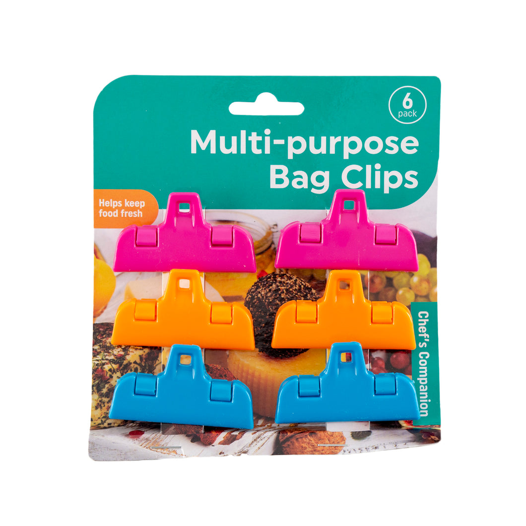 Clips Multi-purpose Asstd Cols Pk6