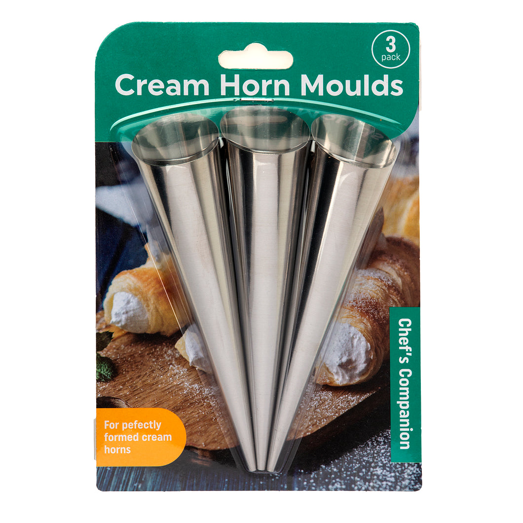 Cream Horns Stainless Steel Pk3