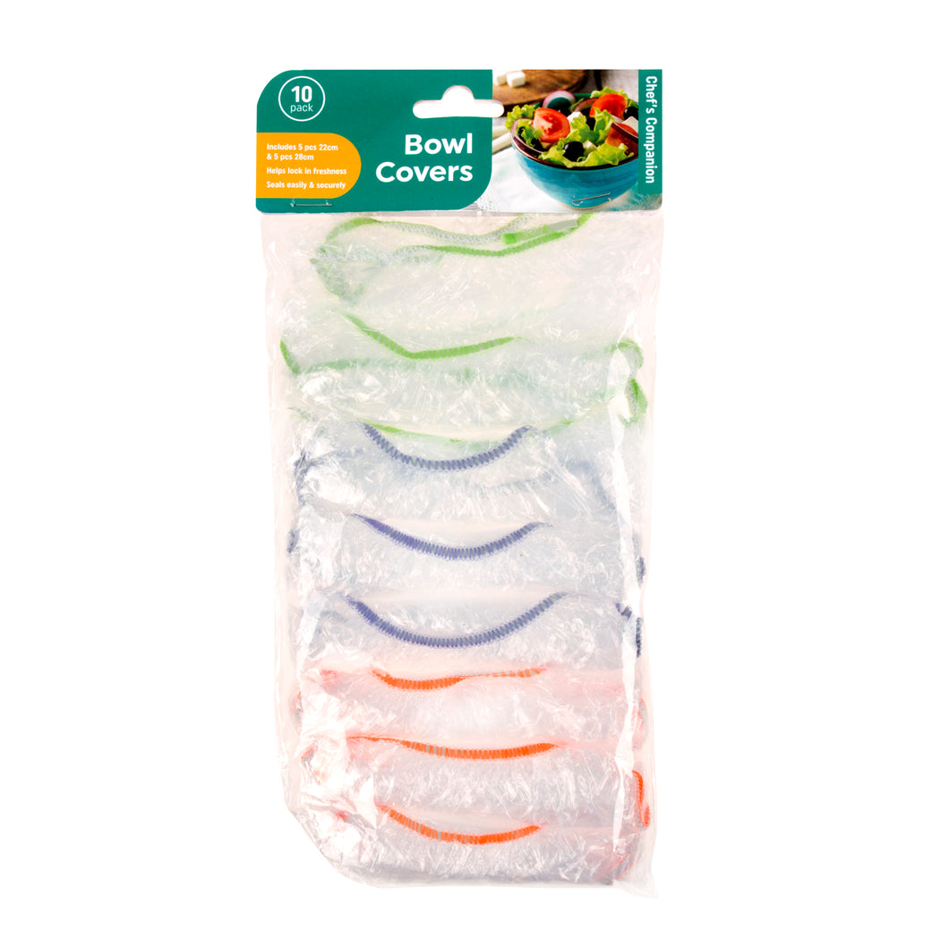 Bowl Covers Plastic Clear Pk10 28cm and 22cm