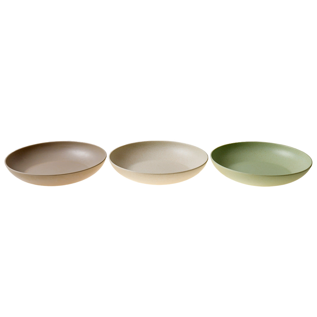 Matte Melamine Soup Bowl 3 Asstd Cols 20x3.8cm