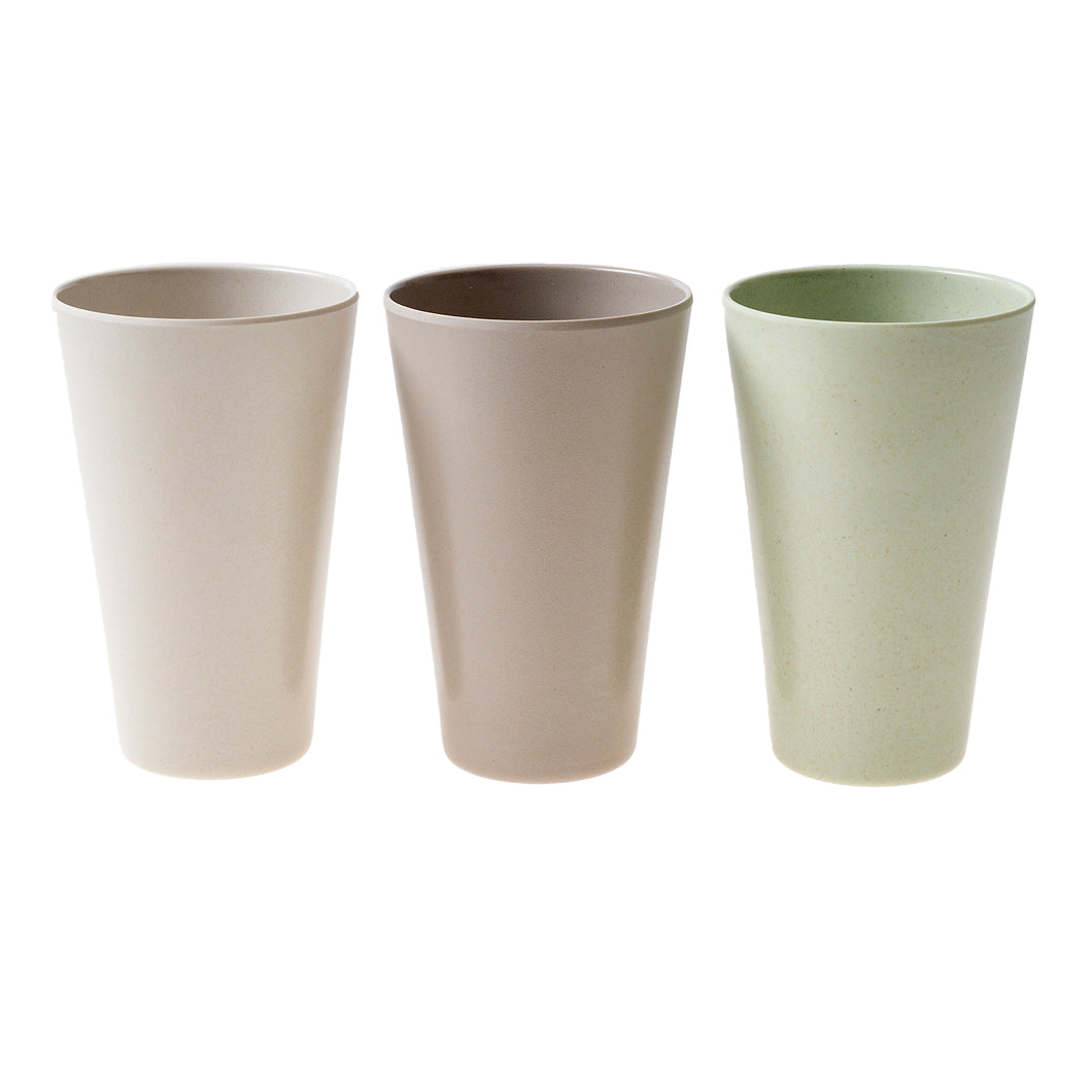 Matte Melamine Cup 3 Asstd Cols 8.3x13cm