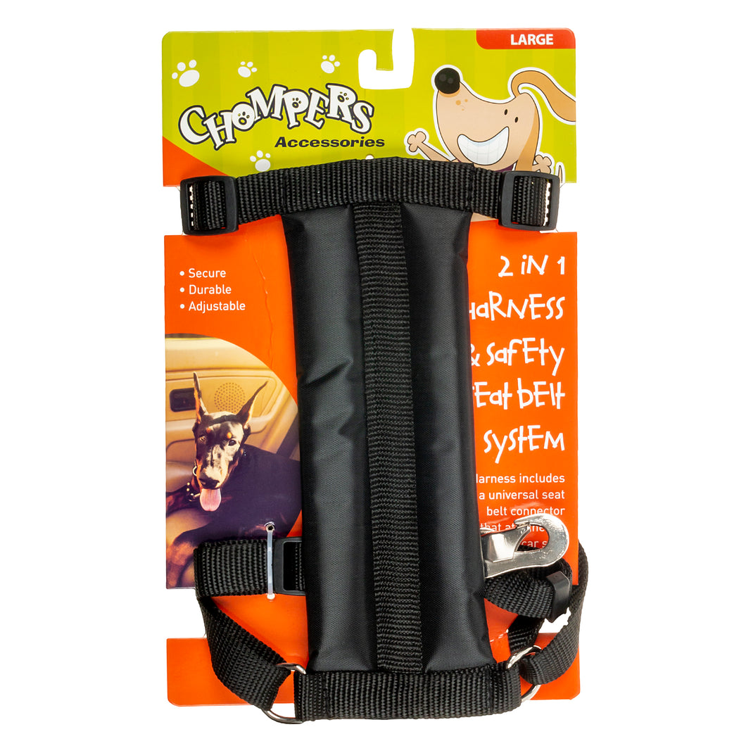 Harness Pet 2 in 1 with Safety Seat Belt 54-84cm Large