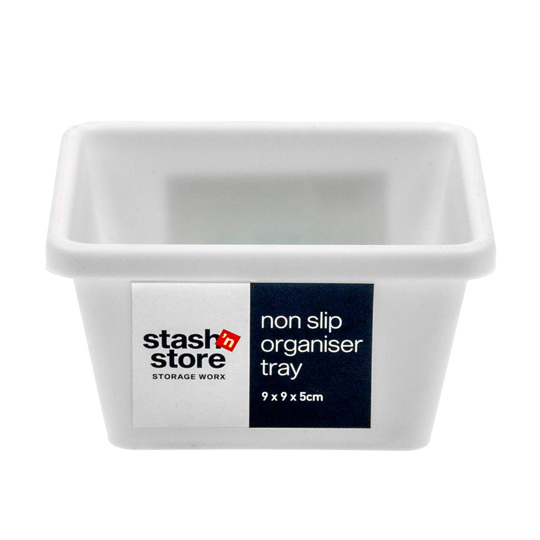 Shelf Organiser Non Slip Tray 9x9x5cm