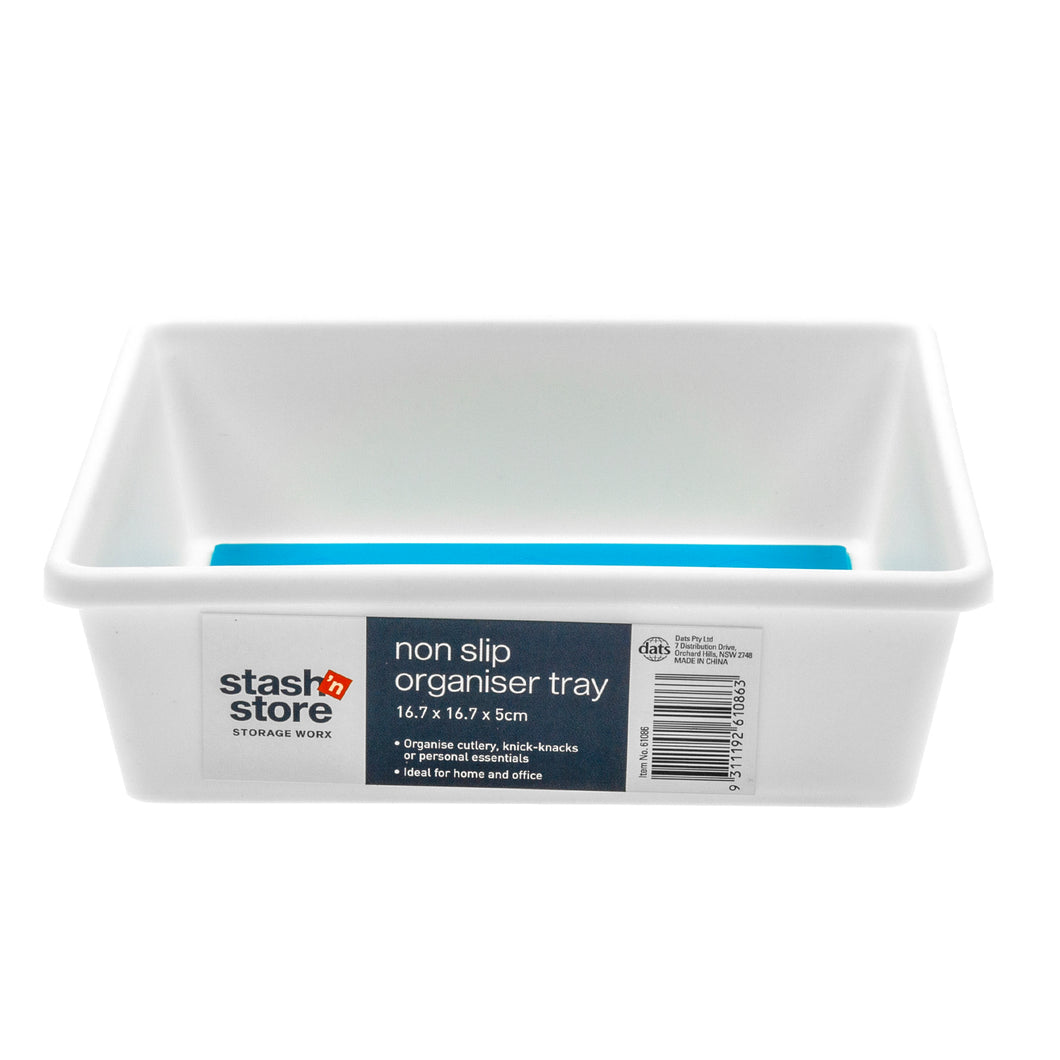 Shelf Organiser Non Slip Tray 16.7x16.7x5cm