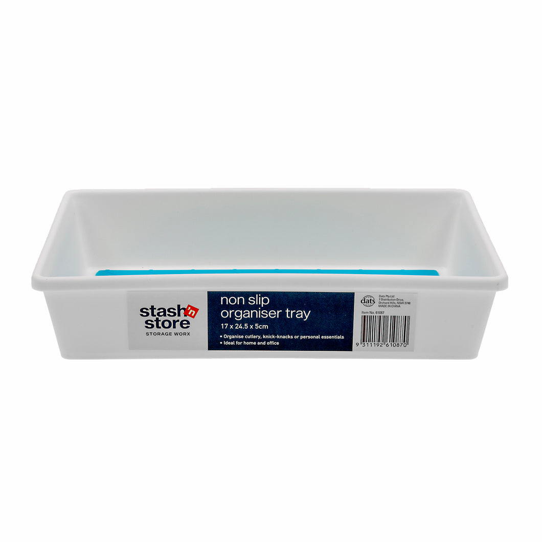 Shelf Organiser Non Slip Tray 17x24.5x5cm