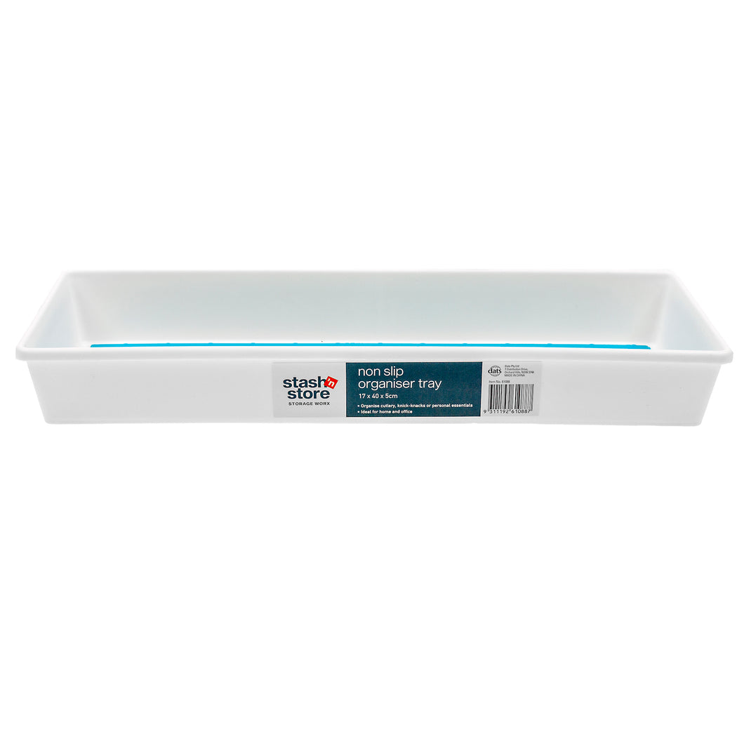 Shelf Organiser Non Slip Tray 17x40x5cm