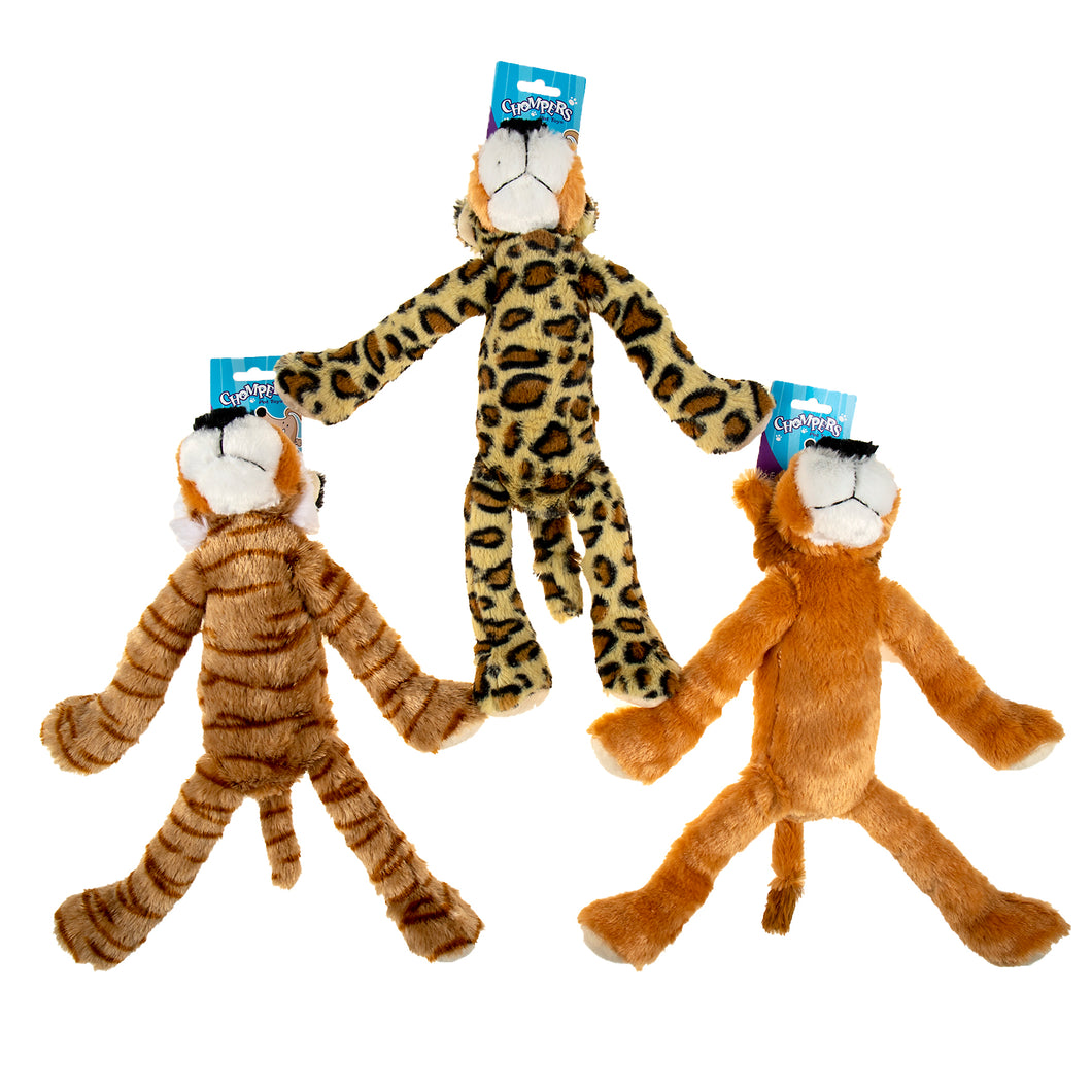 Dog Toy Plush Squeaky 43cm 3 Asstd