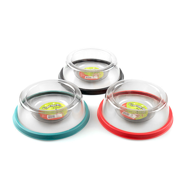 Pet Bowl Transparent Smokey Grey
