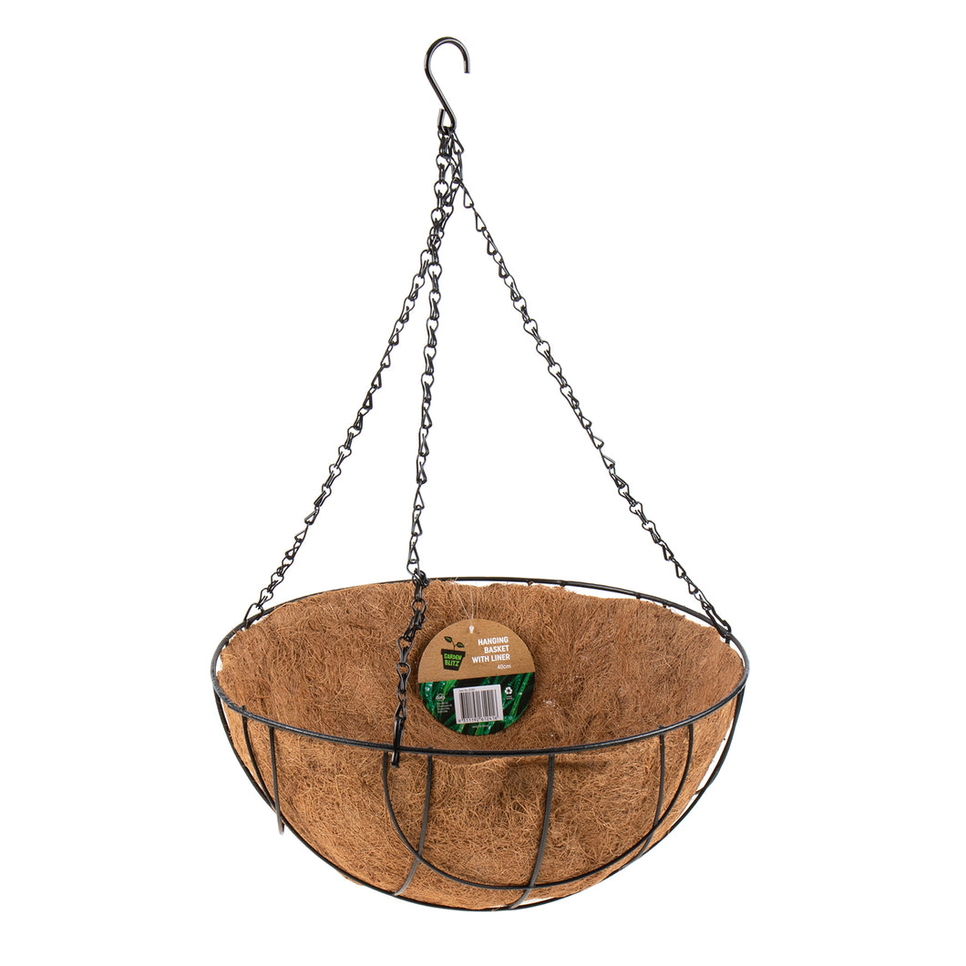 Hanging Basket w/ Liner 40cm