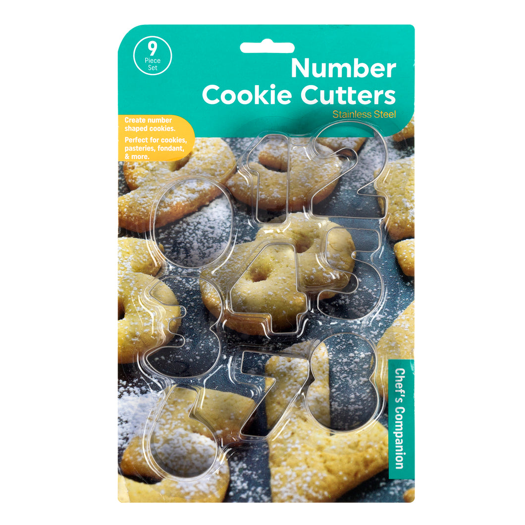 Cookie Cutters Numbers 0-8 S/Steel