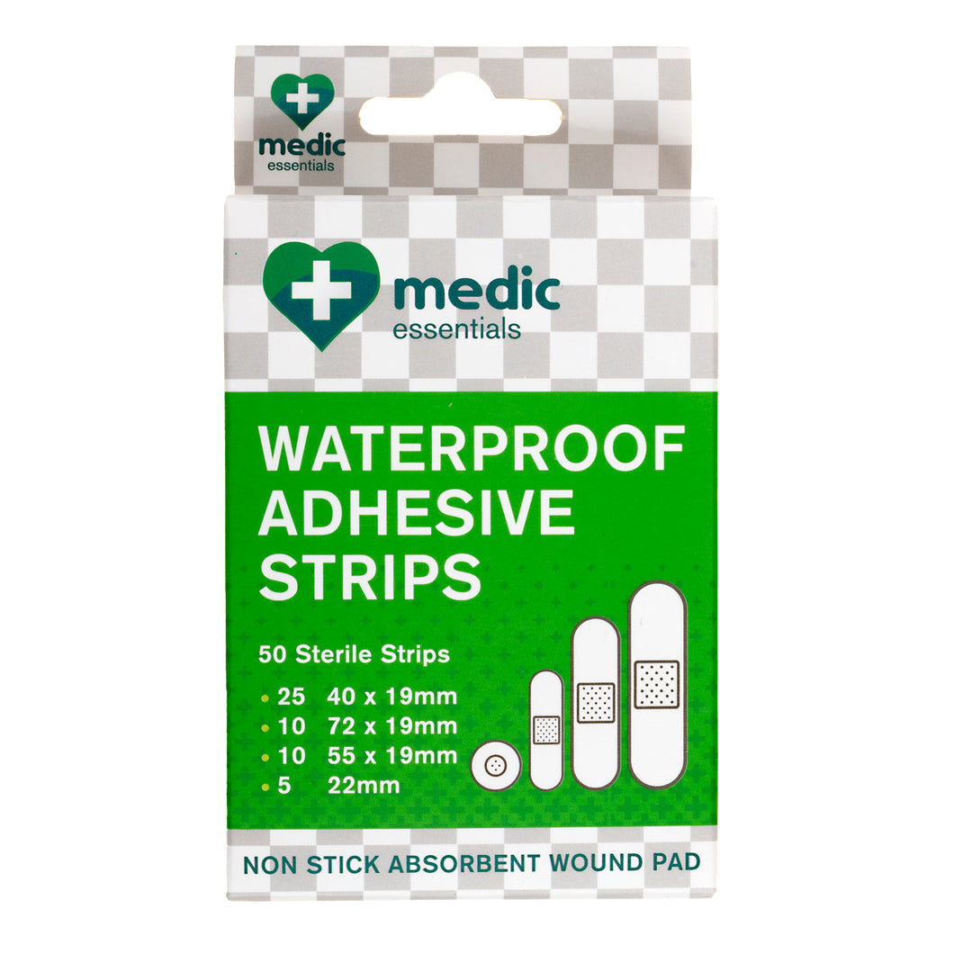 Bandages Asstd Shapes Plastic Adhesive Waterproof Pk50