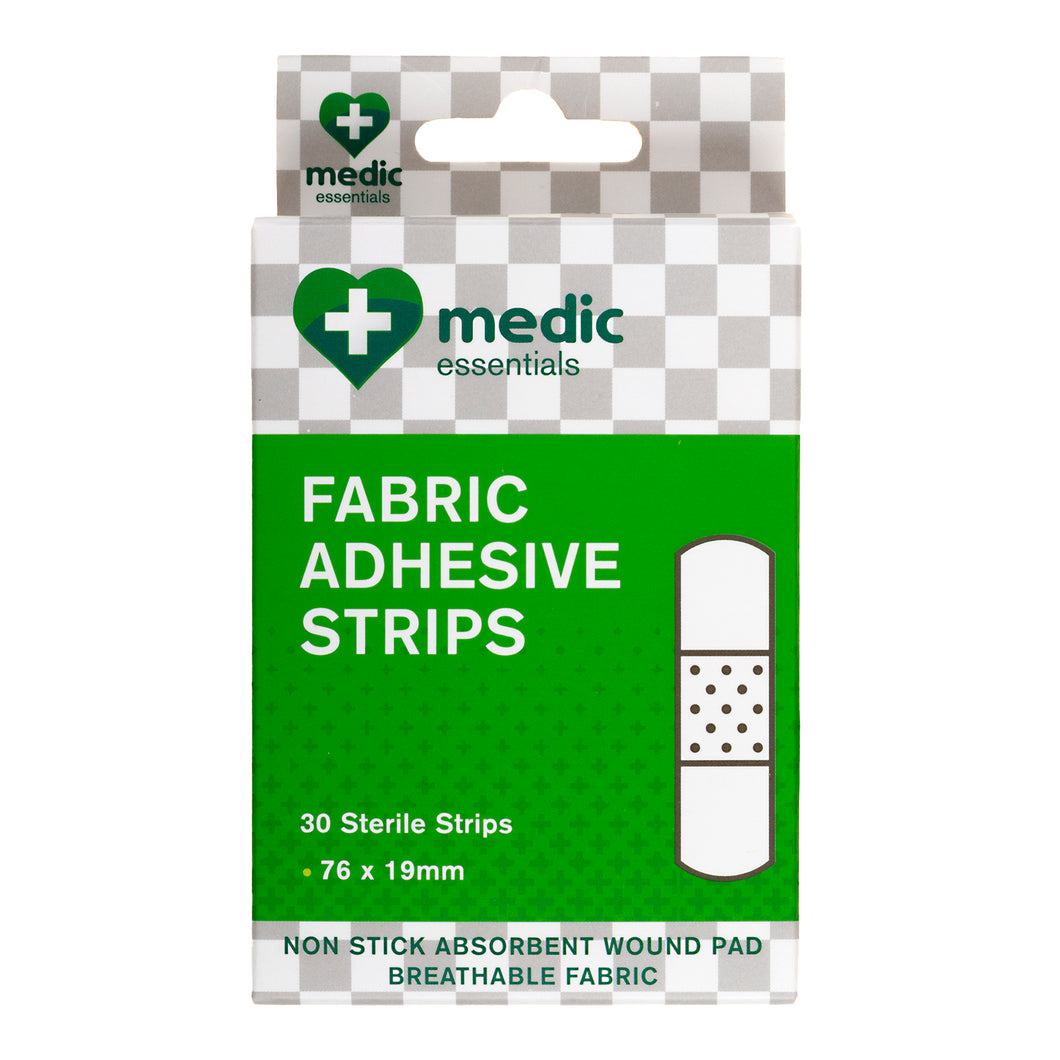 Adhesive Strips  Fabric Pk30 76x19mm