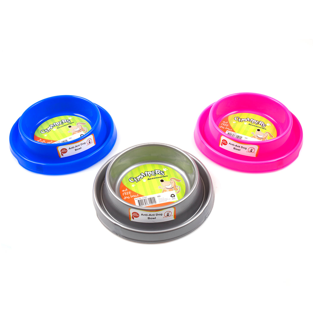 Bowl Pet Anti Ant 22.5cm 3 Asstd Colours