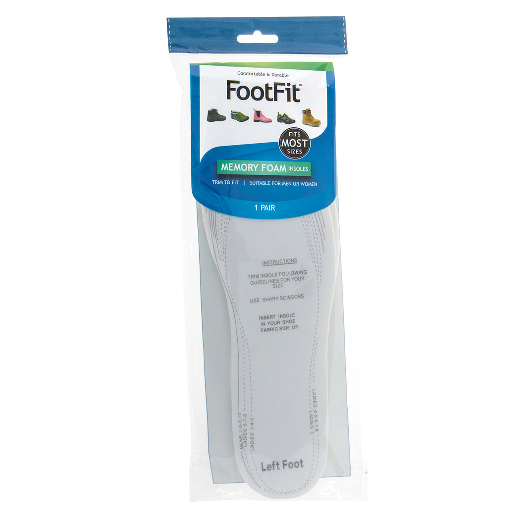 Foot Fit Insole Memory Eva 1 Pair