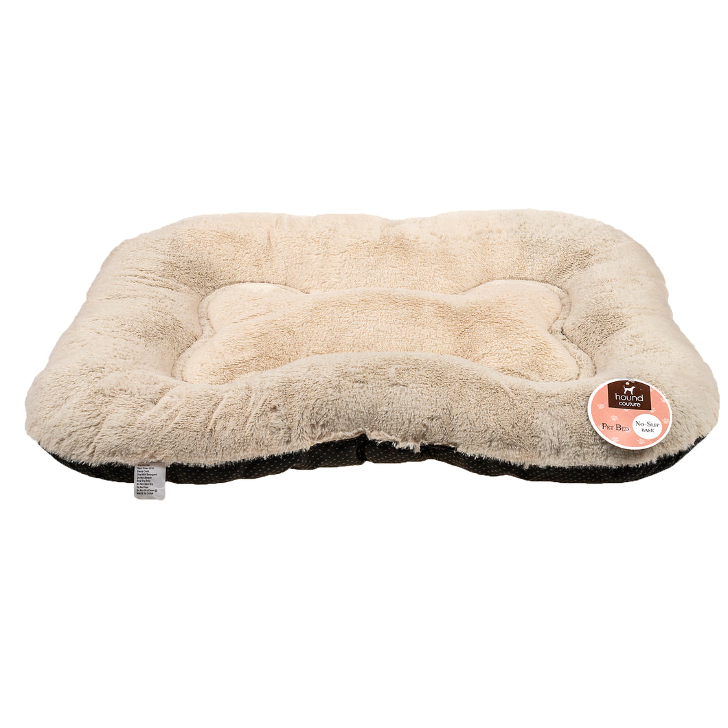 Bed Mat Pet Plush w Bone Shape 70x58x5cm