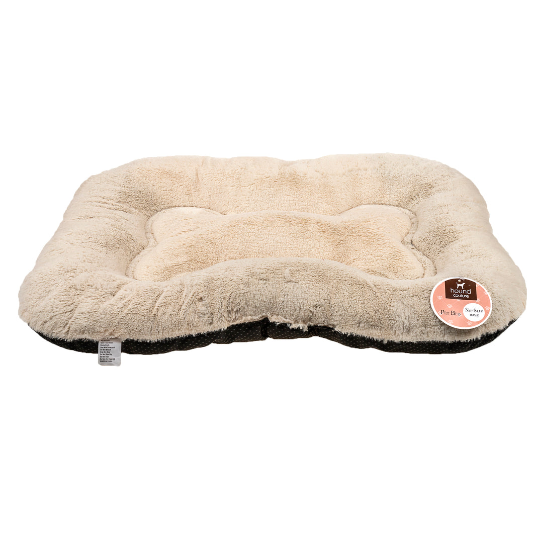Bed Mat Pet Plush w Bone Shape 70x58x5cm