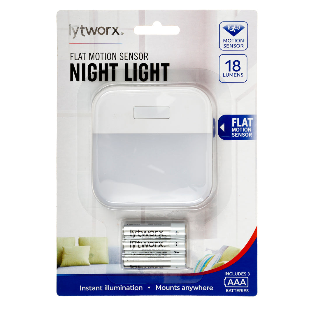 Light Night w Flat Sensor B/OP 18 Lumens PDQ