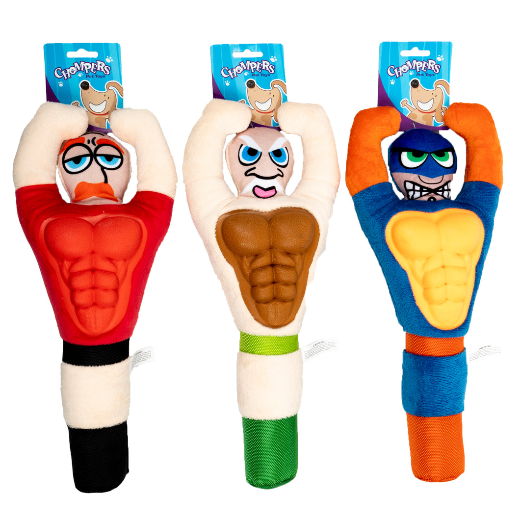 Dog Toy Squeaky MuscleMan 37cm
