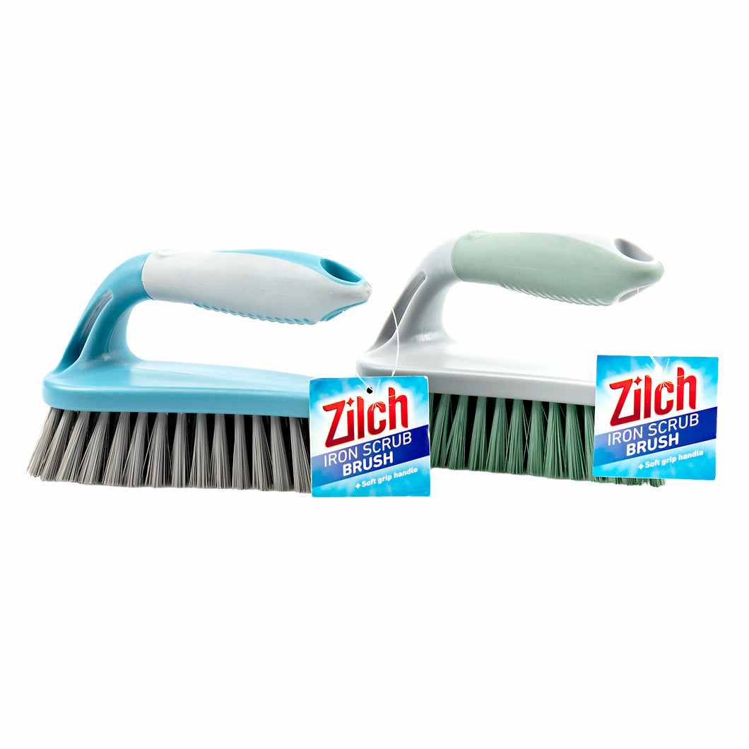 Brush Iron Scrub W Soft Handle 135g 15.3x9.5x6.5cm Asst Col