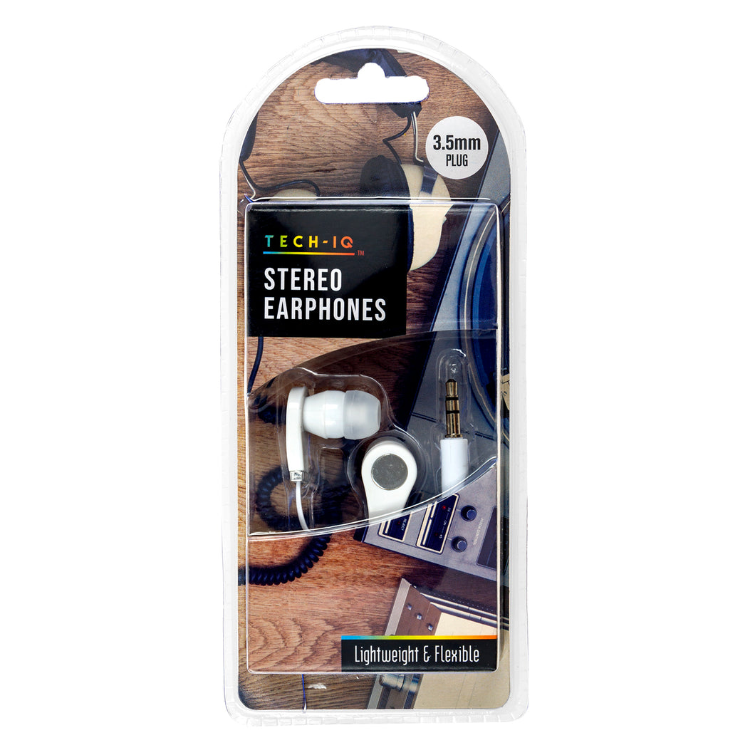 Earphone Buds Stereo White
