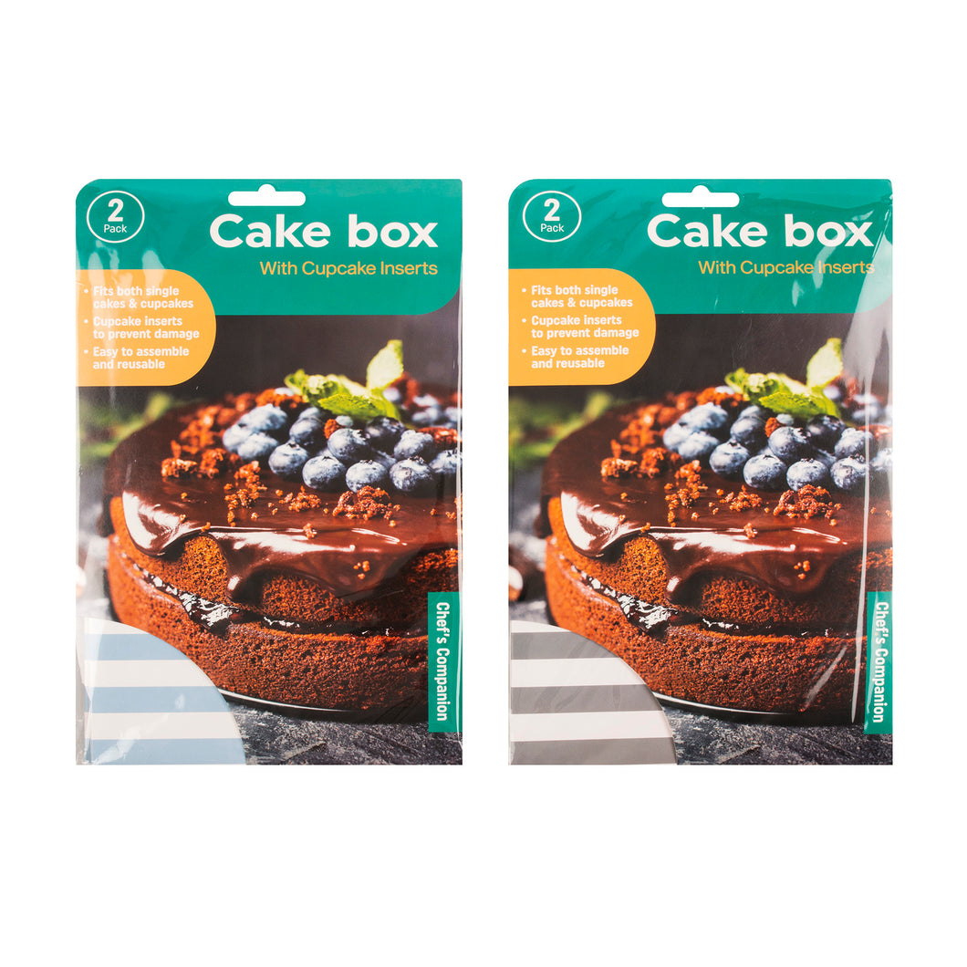 Box Cake 2pk 15.8x15.8x7.6cm
