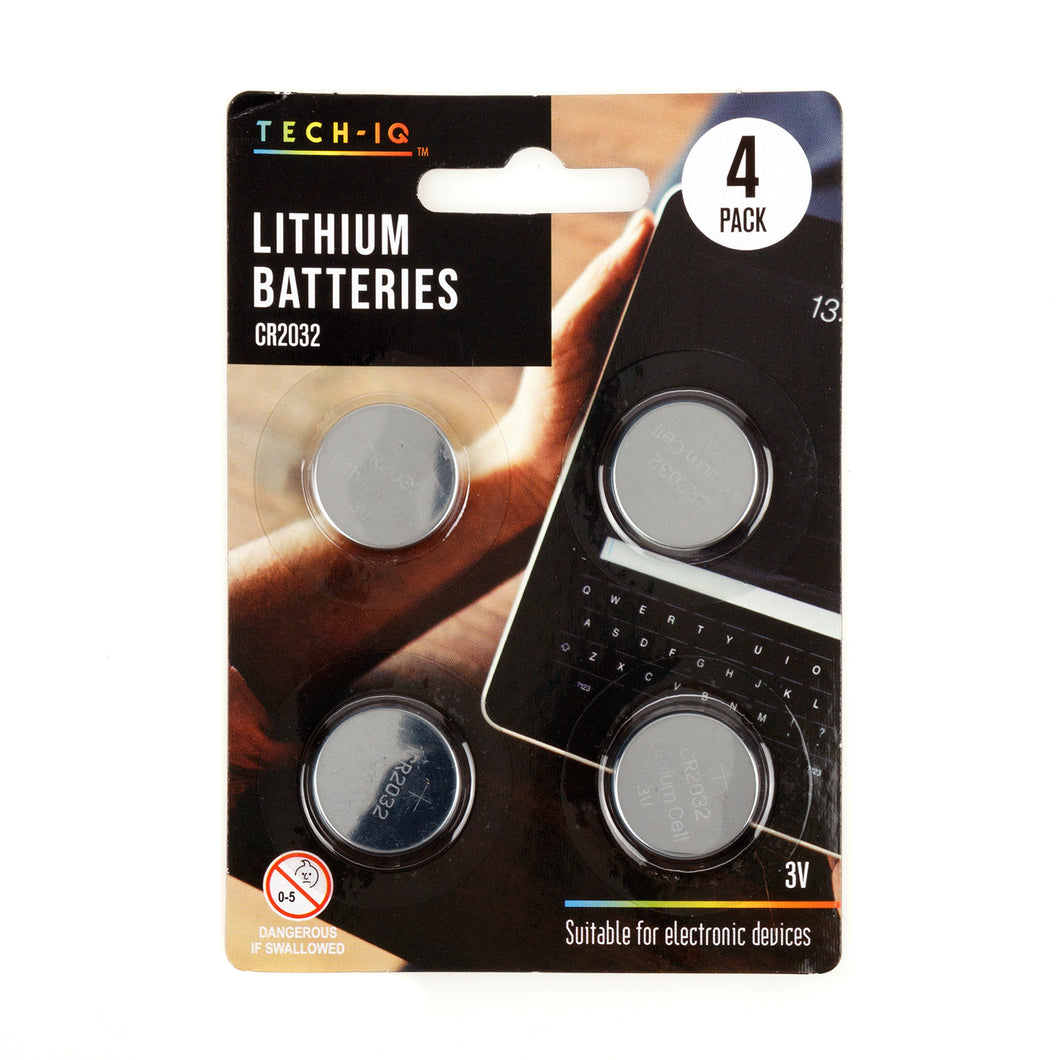 Batteries 3V Lithium 4pk CR2032