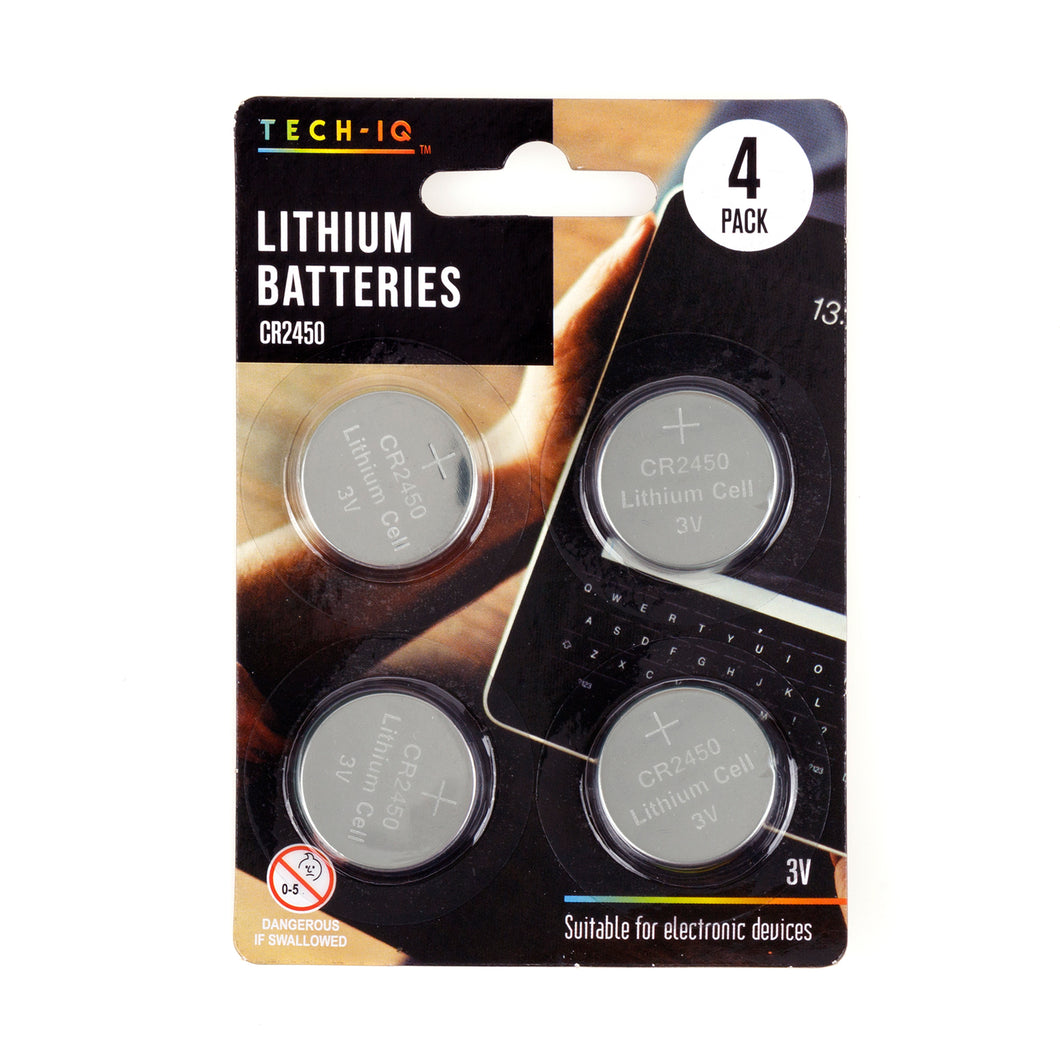 Batteries 3V Lithium 4pk CR2450
