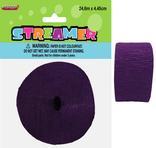 CREPE STREAMER - DEEP PURPLE Supplier: Meteor Party