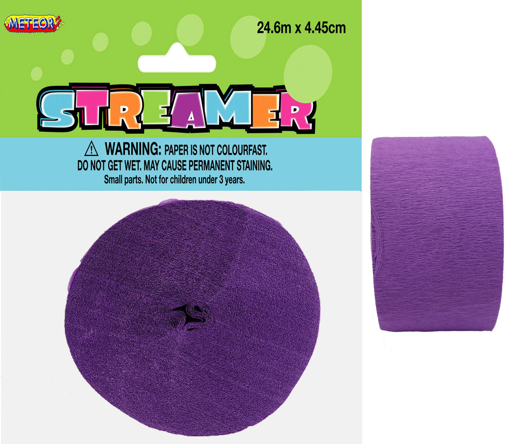 CREPE STREAMER - PRETTY PURPLE Supplier: Meteor Party