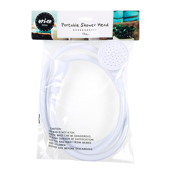 Portable Shower Head White 1.5m