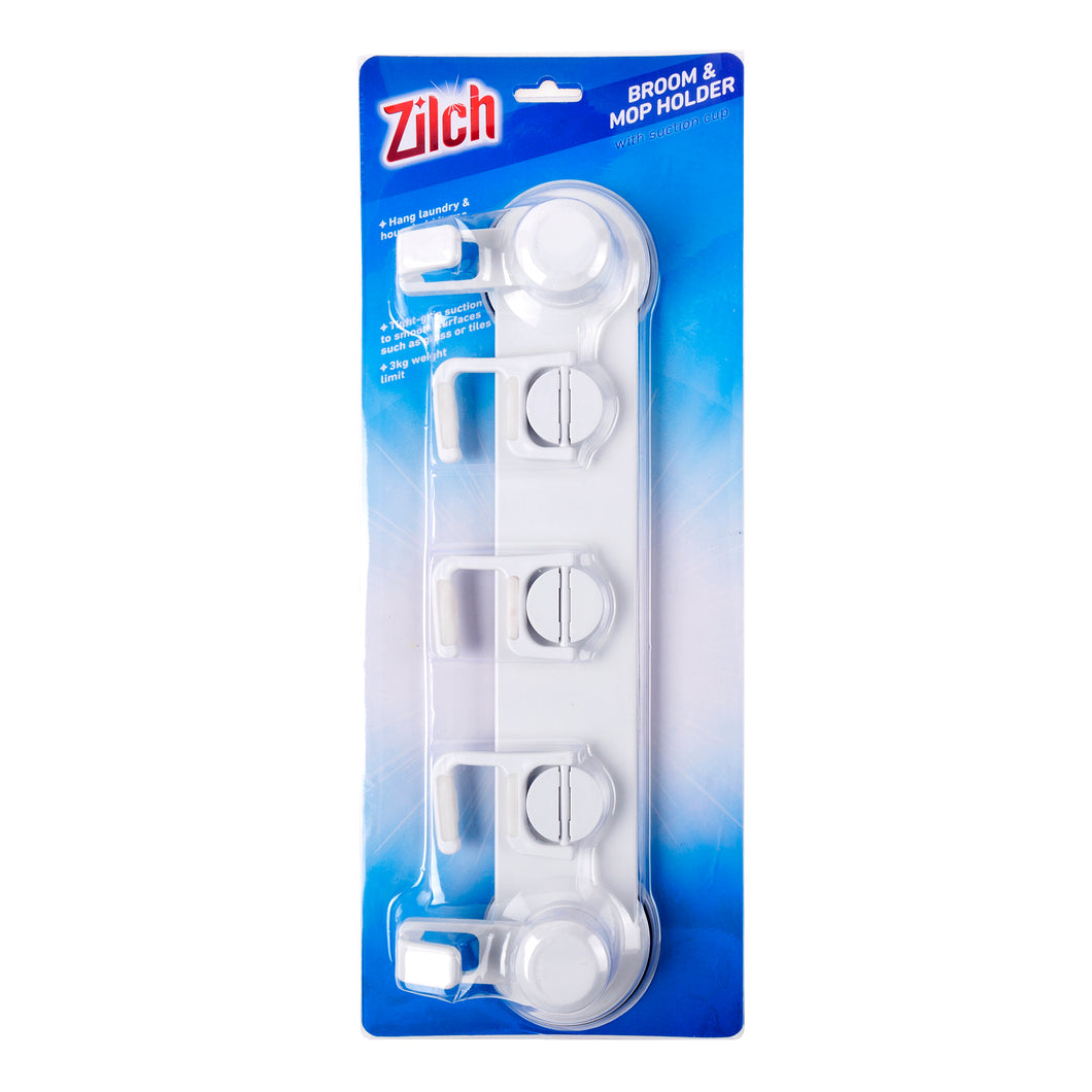 Multiple Function Broom Mop Holder w Suction Cup