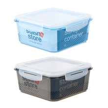 Load image into Gallery viewer, Food Storage Container Square w Design 550ml,1.1L,2L 2 Asst Cols
