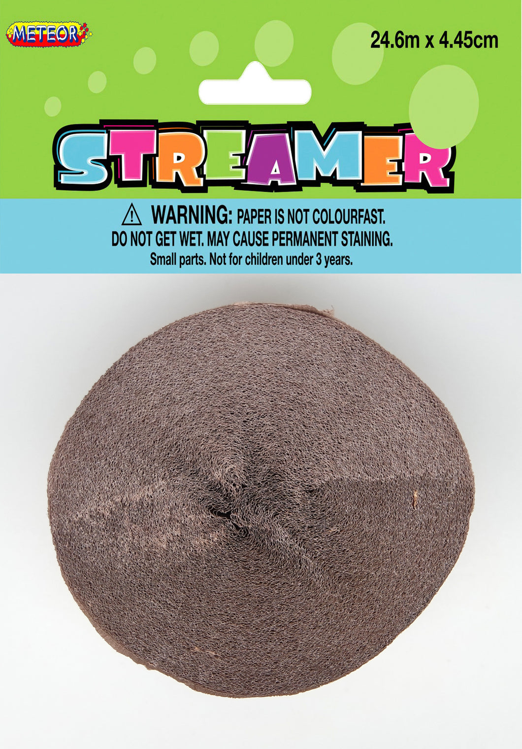 CREPE STREAMER - METALLIC ROSE GOLD Supplier: Meteor Party